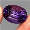 Image 2 : Big VVS 31.35 Ct 25x18 Mm Oval Concave Cut 100% Natural Purple Amethyst Unheated