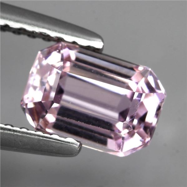 VVS 1.70ct 7x5.5mm Octagon Cut Natural Nice Pink Kunzite Afghanistan Unheated