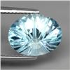 Image 2 : VVS 5.75 Ct 12x10mm Oval Concave Cut 100% Natural Sky Blue Topaz Brazil