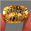 Image 1 : Clean 20.71ct 21x14mm Antique Concave Cut Natural Yellow Citrine Unheated Brazil