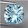 Image 1 : VVS 5.71 Ct 10mm Cushion Concave Cut 100% Natural Sky Blue Topaz Brazil