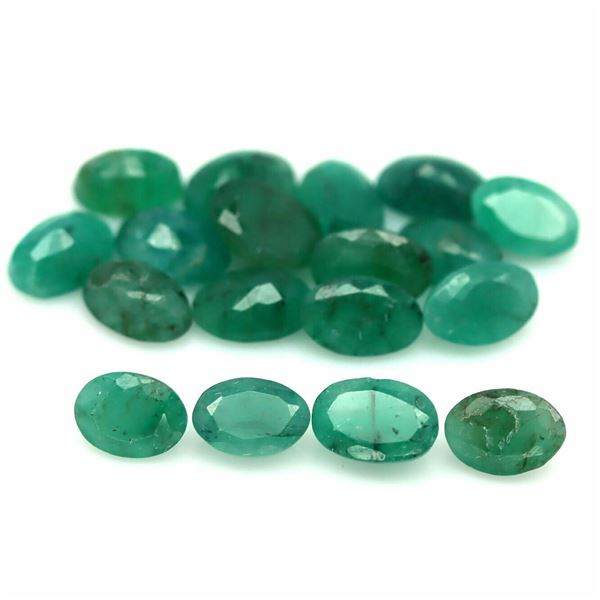 1.350 CT. NATURAL 3 PCS GREEN EMERALD ZAMBIA OVAL