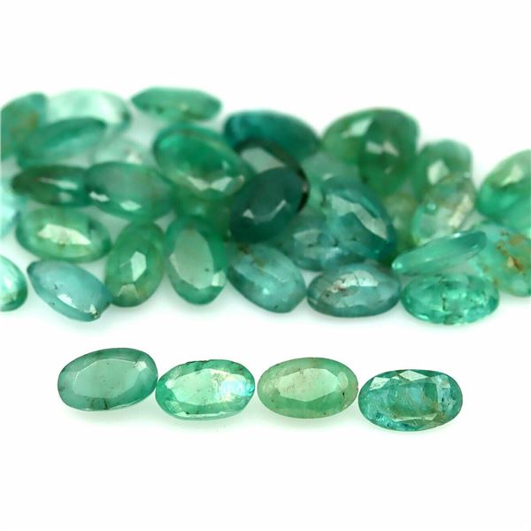 2.465 CT. NATURAL 13 PCS GREEN EMERALD ZAMBIA OVAL