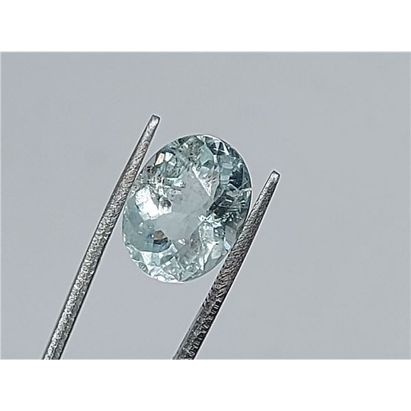 VVS 11.30 Ct 17.5x10.5 Mm Oval Concave Cut 100% Natural Sky Blue Topaz Brazil