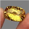 Image 1 : Loupe Clean 17.74 ct. 20x14mm Antique Concave Cut Natural Yellow Citrine Unheated Brazil