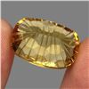Image 3 : Loupe Clean 17.74 ct. 20x14mm Antique Concave Cut Natural Yellow Citrine Unheated Brazil