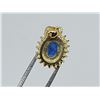 Image 3 : 925 STERLING SILVER PENDANT WITH BLUE SAPPHIRE AND CZ 11.61 ct.