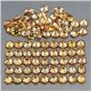Image 1 : 3.05ct 1.8mm 90pcs Round Diamond Cut Orange Yellow Sapphire Lot