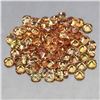 Image 3 : 3.05ct 1.8mm 90pcs Round Diamond Cut Orange Yellow Sapphire Lot