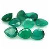 Image 1 : 2.74 CT. NATURAL 9PCS GREEN EMERALD ZAMBIA PEAR CUT