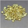 Image 3 : 3.04ct 1.7mm 106pcs Round Brilliant Cut 100% Natural Top Rich Yellow Sapphire Lot
