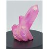Image 1 : TITANIUM RAINBOW AURA QUARTZ  - predominantly pink