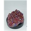 Image 2 : TITANIUM RAINBOW AURA QUARTZ  - predominantly red - burgundy