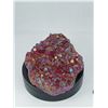 Image 4 : TITANIUM RAINBOW AURA QUARTZ  - predominantly red - burgundy