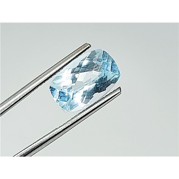 SKY BLUE TOPAZ 5.065  CHECKERED CUT