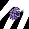 Image 3 : Unheated Round Amethyst 3.5 mm 14K White Gold Plated 925 Sterling Silver Ring 9