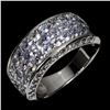 Image 2 : Unheated Round Tanzanite 2 mm 14K White Gold Plated 925 Sterling Silver Ring Sz 8