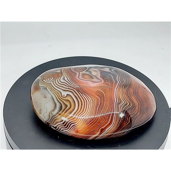 FANTASTIC BIG PALM SIZE MADAGASCAR POLISHED BANDED AGATE