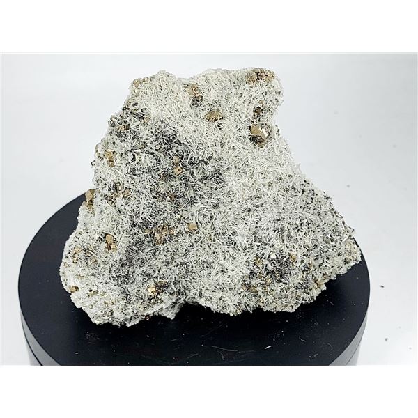 PYRITE IN ACICULAR QUARTZ MATRIX