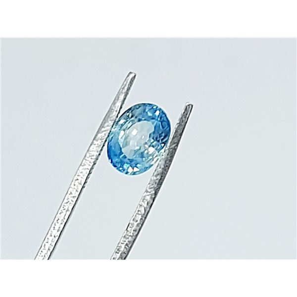 NATURAL BLUE ZIRCON (NOT CUBIC ZIRCONIA !)  2.13 ct.