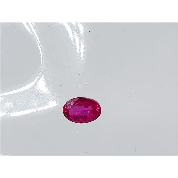 NATURAL RUBY 0.635 ct. (with report)