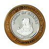 Image 1 : .999 Fine Silver Four Queens Las Vegas, NV $10 Limited Edition Gaming Token