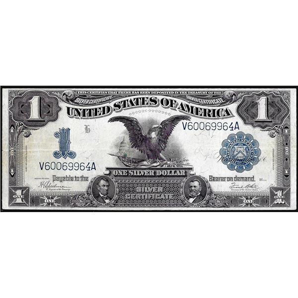 1899 $1 Black Eagle Silver Certificate Note