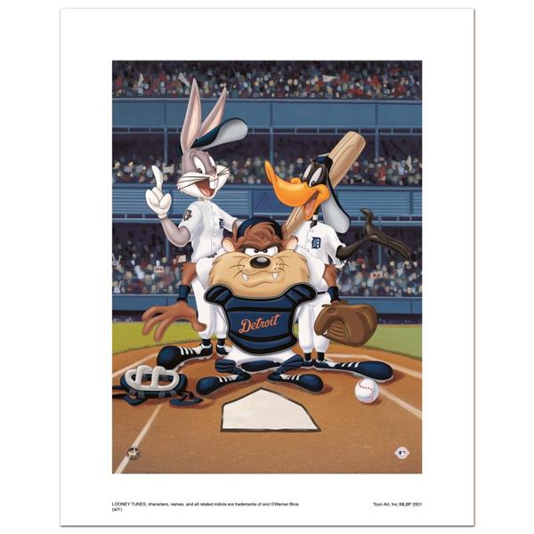 Looney Tunes "At The Plate (Tigers)" Limited Edition Giclee On Paper