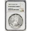 Image 1 : 1987-S $1 Proof American Silver Eagle Coin NGC PF69 Ultra Cameo