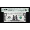 Image 1 : 1969A $1 Federal Reserve Note PMG Choice Uncirculated 63 Dual Courtesy Autograph