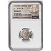 Image 1 : El Cazador Shipwreck (1772-83) Mexico 1/2 Real Silver Coin NGC Genuine w/ Story Card