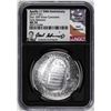 Image 1 : 2019-P $1 Apollo 11 Commemorative Silver Dollar Coin NGC MS70 ER Iskowitz Signature