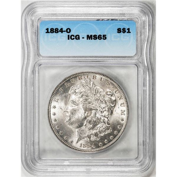 1884-O $1 Morgan Silver Dollar Coin ICG MS65
