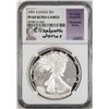 Image 1 : 1991-S $1 Proof American Silver Eagle Coin NGC PF69 Ultra Cameo E. Jones Signature