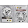 Image 2 : 2019 Pride of Two Nations (2) Coin Proof Silver Eagle & Maple Leaf Set PCGS PR70 FDOI