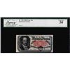 Image 1 : 1875 Fifth Issue 50 Cent Fractional Currency Note Fr.1381 Legacy About New 50