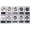 Image 4 : Lot of 1986-2005 $1 American Silver Eagle Coin Set NGC MS69