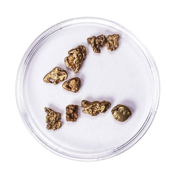 Lot of Gold Nuggets 3.35 Grams Total Weight