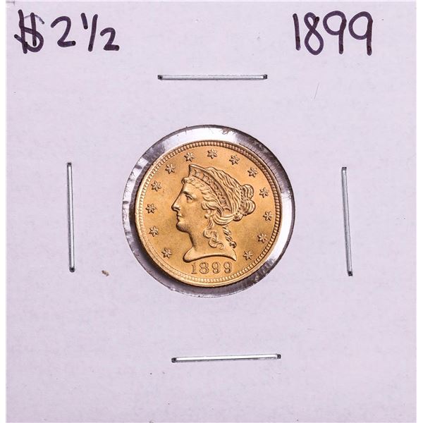 1899 $2 1/2 Liberty Head Quarter Eagle Gold Coin