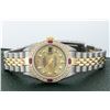 Image 5 : Rolex Ladies Two Tone Quickset Champagne Diamond & Ruby Datejust Wristwatch