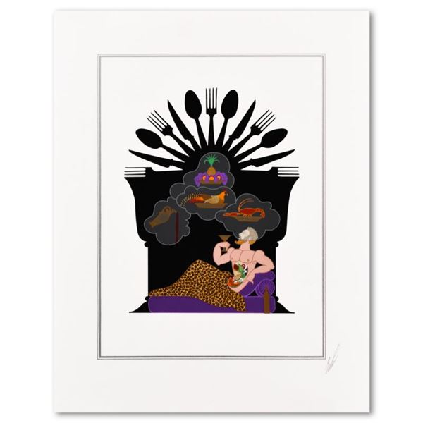 Erte (1892-1990) "Gluttony" Limited Edition Serigraph on Paper