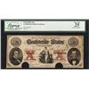 Image 1 : 1861 $10 Confederate States of America Note T-26 Legacy Very Fine 25