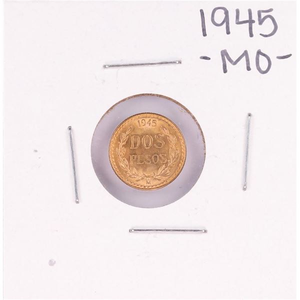 1945 Mexico Dos Pesos Gold Coin