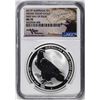 Image 1 : 2017-P $1 Australia Wedge-Tailed Eagle Silver Coin NGC MS70 FDOI Mercanti Signature