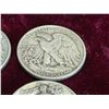 Image 10 : WALKING LIBERTY SILVER HALF DOLLAR - FOUR COINS