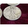 Image 14 : WALKING LIBERTY SILVER HALF DOLLAR - FOUR COINS