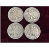 Image 23 : WALKING LIBERTY SILVER HALF DOLLAR - FOUR COINS
