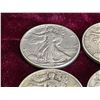 Image 4 : WALKING LIBERTY SILVER HALF DOLLAR - FOUR COINS