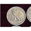 Image 6 : WALKING LIBERTY SILVER HALF DOLLAR - FOUR COINS