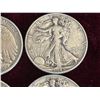 Image 8 : WALKING LIBERTY SILVER HALF DOLLAR - FOUR COINS